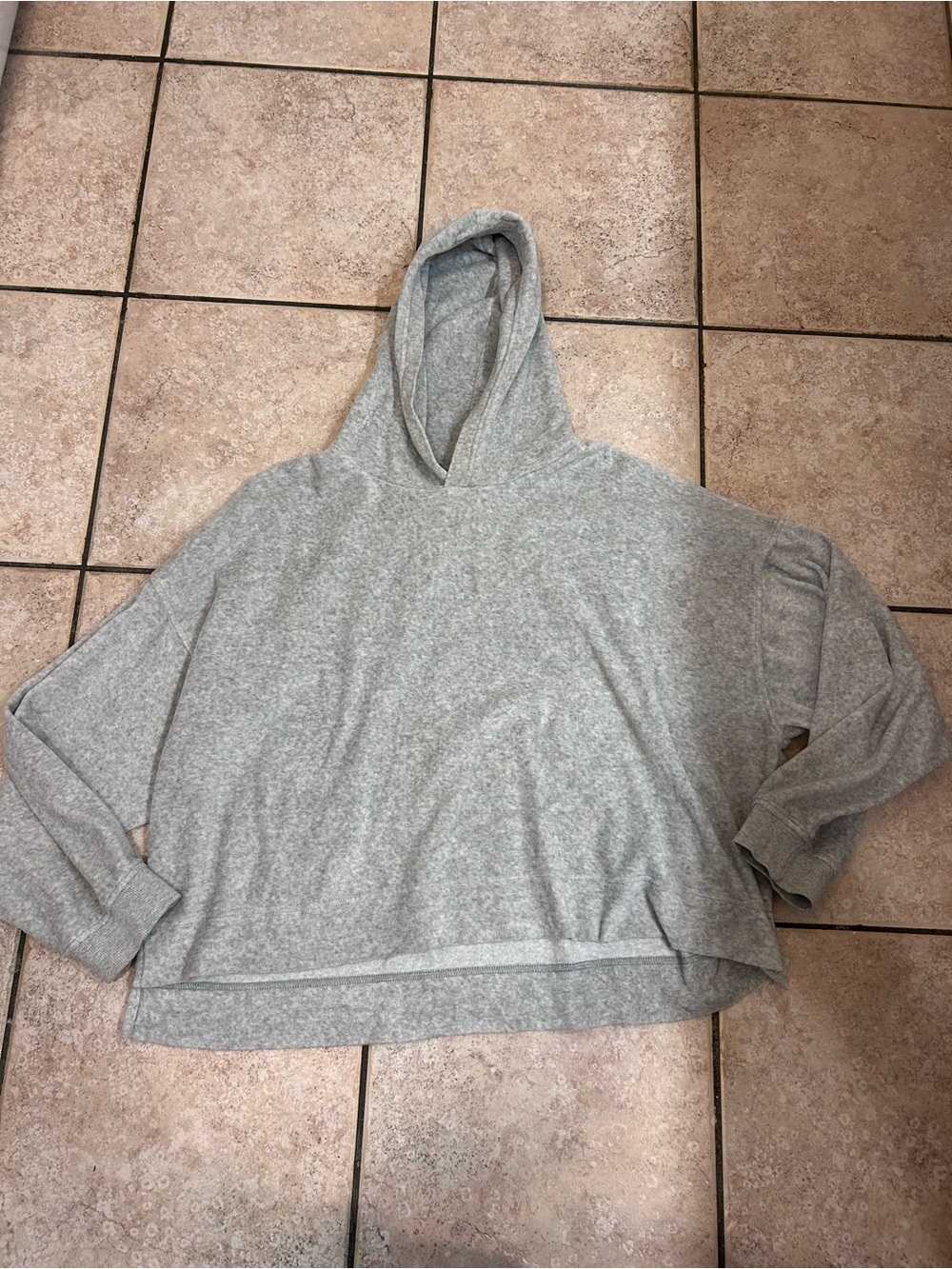 aerie Light Gray Hoodie Sweater